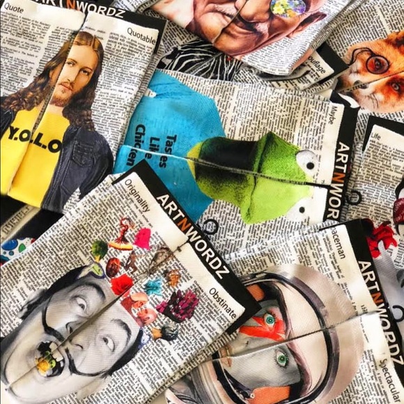 Audrey Hepburn ARTNWORDZ Wearable Art socks - Picture 8 of 8